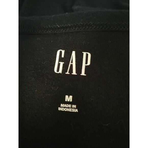 Gap Black Long Sleeve Peplum Top Size Medium - Picture 6 of 7